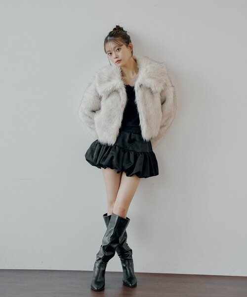 ファーショートコート ファーショートコート（その他アウター）｜Chico（チコ）の