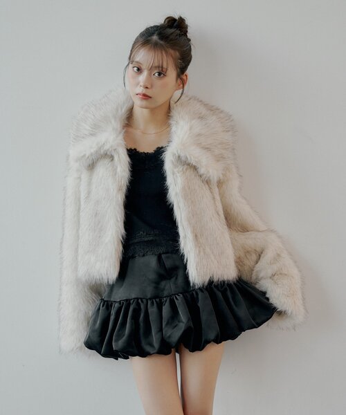 ファーショートコート（その他アウター）｜Chico（チコ）の