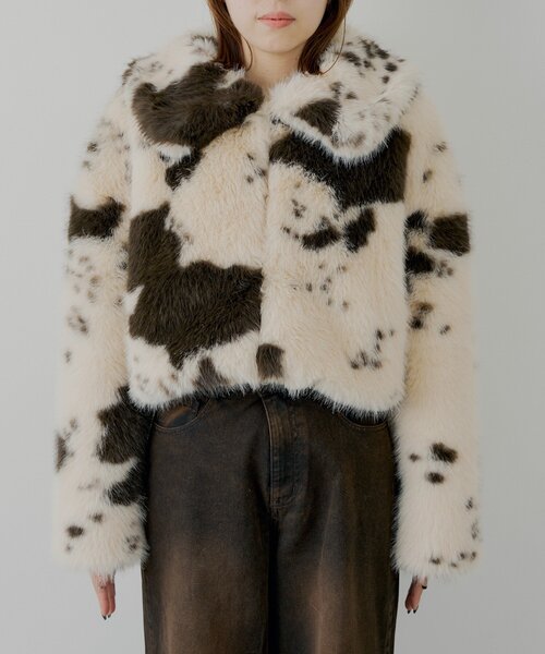 ファーショートコート（その他アウター）｜Chico（チコ）の