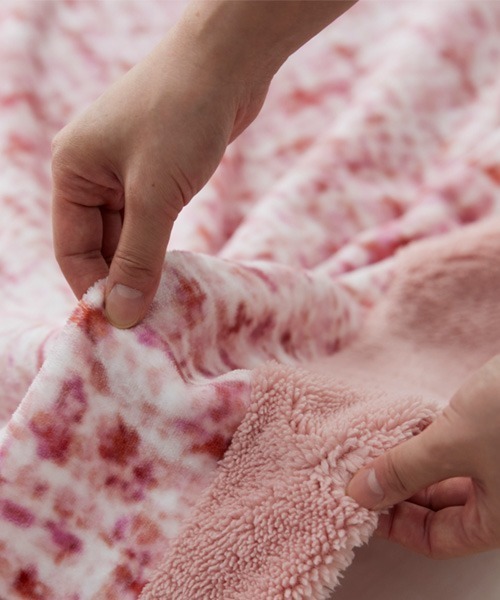 ツイード柄フリル毛布&ブランケット│ブランケット【フルーエ/大人