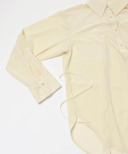 SENSE OF PLACE by URBAN RESEARCH(センスオブプレイスバイアーバンリサーチ)の「マルチコードツキベロアシャツ(シャツ/ブラウス・レディース・アイボリー/ブラウン/ネイビー・ONE)」の11枚目の写真