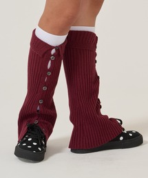TINA：JOJUN（ティーナジョジュン）の「刺繍入り ニット レッグウォーマー TINA：JOJUN（レッグウォーマー）」
