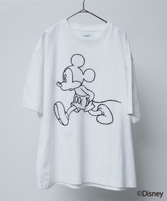 MICKEY MOUSE / Embroidery Tシャツ