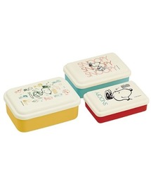 SNOOPY(スヌーピー)のスヌーピー 抗菌入れ子式ふわっとシール容器3P SNOOPY オーサム!! SK(お弁当箱)