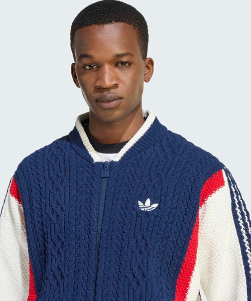 adidas（アディダス）の「レトロ リミックス カーディガン / アディダスオリジナルス adidas Originals（カーディガン/ボレロ・メンズ・レッド/ブルー・3XL/X-SMALL/MEDIUM/SMALL/LARGE/X-LARGE/XX-LARGE）」の4枚目の写真