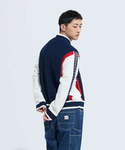 adidas(アディダス)の「レトロ リミックス カーディガン / アディダスオリジナルス adidas Originals(カーディガン/ボレロ・メンズ・レッド/ブルー・XX-LARGE/X-LARGE/LARGE/SMALL/MEDIUM/X-SMALL/3XL)」の14枚目の写真