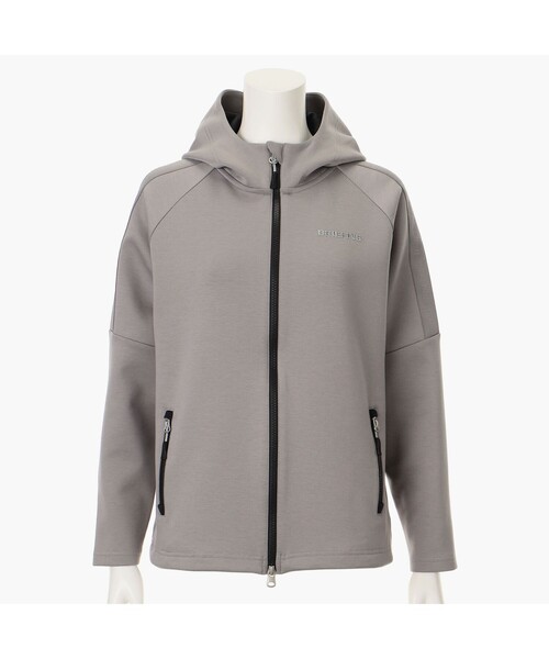 BRIEFING（ブリーフィング）の「【BRIEFING GOLF／ブリーフィングゴルフ】WS WARM LOGO LINE PARKA（パーカー・レディース・ベージュ/ブラック/グレー・S/M）」の3枚目の写真