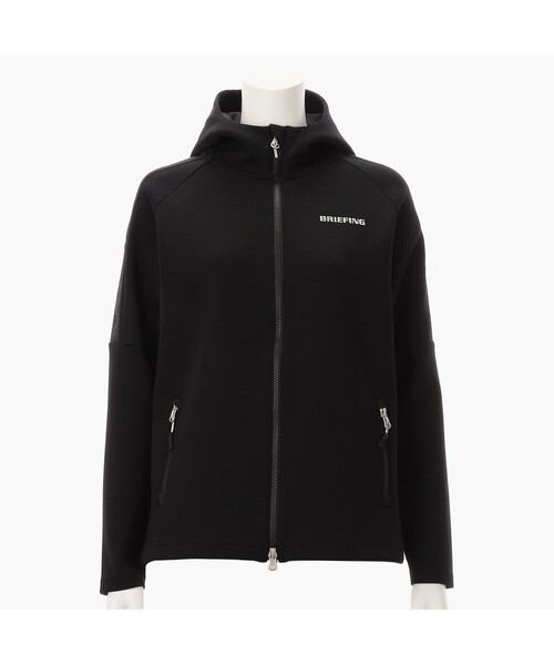 BRIEFING（ブリーフィング）の「【BRIEFING GOLF／ブリーフィングゴルフ】WS WARM LOGO LINE PARKA（パーカー・レディース・ベージュ/ブラック/グレー・S/M）」の2枚目の写真
