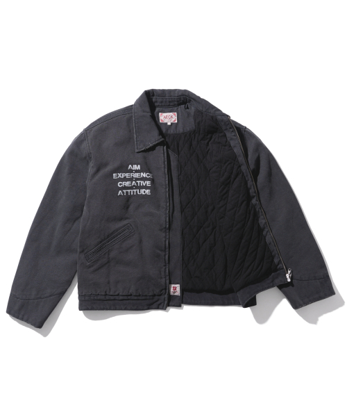 AECA（エイカ）の「AECA VINTAGE PIGMENT WORK JACKET-CHARCOAL（デニムジャケット・レディース・その他・LARGE/MEDIUM/SMALL）」の5枚目の写真