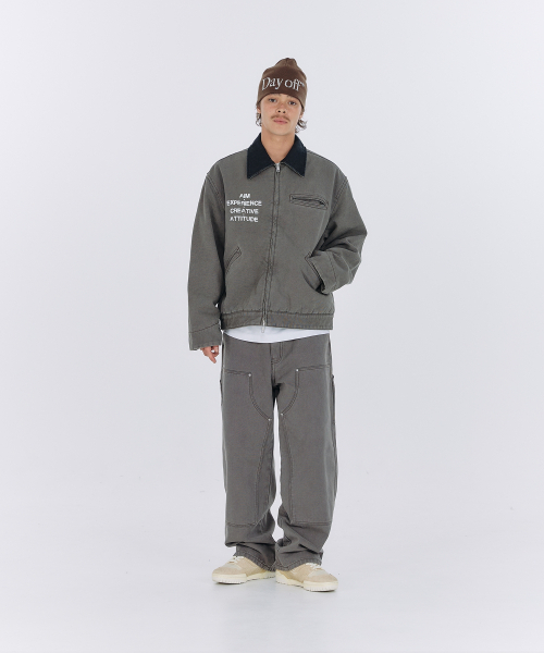AECA（エイカ）の「AECA VINTAGE PIGMENT WORK JACKET-CHARCOAL（デニムジャケット・レディース・その他・LARGE/MEDIUM/SMALL）」の13枚目の写真