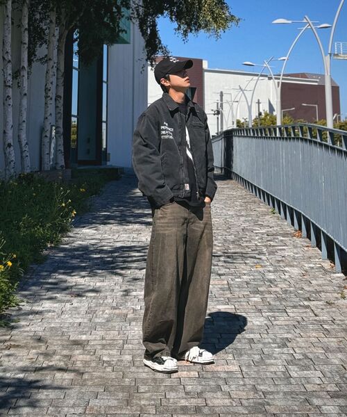 AECA（エイカ）の「AECA VINTAGE PIGMENT WORK JACKET-CHARCOAL（デニムジャケット・レディース・その他・LARGE/MEDIUM/SMALL）」の8枚目の写真