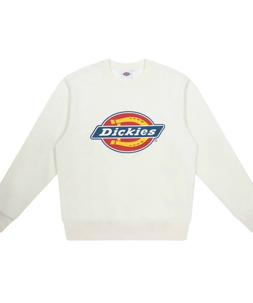 Dickies（ディッキーズ）の「フレンチテリー　ハイデンシティー プリントロゴ クルーネック（スウェット・メンズ・ブラック/アイボリー・MEDIUM/LARGE/X-LARGE）」の2枚目の写真
