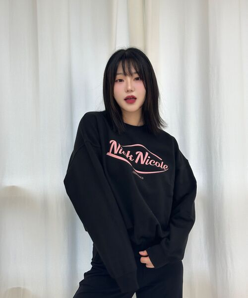 NICK&NICOLE(ニックアンドニコール)の「NICOLE ORIGINALS SWEATSHIRT_BLACK WHITE(スウェット・レディース・その他・FREE)」の6枚目の写真