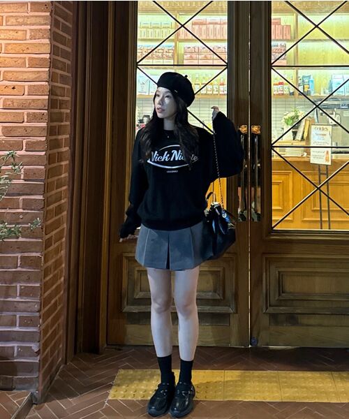 NICK&NICOLE(ニックアンドニコール)の「NICOLE ORIGINALS SWEATSHIRT_BLACK WHITE(スウェット・レディース・その他・FREE)」の7枚目の写真