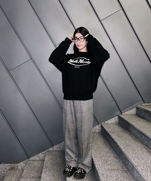 NICK&NICOLE(ニックアンドニコール)の「NICOLE ORIGINALS SWEATSHIRT_BLACK WHITE(スウェット・レディース・その他・FREE)」の8枚目の写真