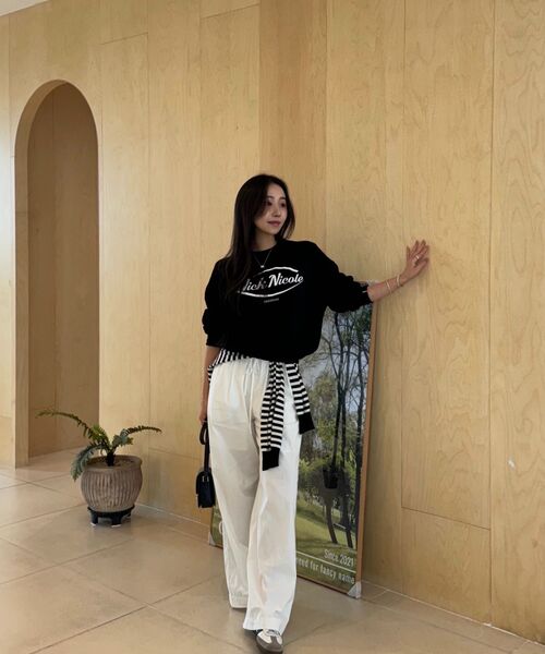 NICK&NICOLE(ニックアンドニコール)の「NICOLE ORIGINALS SWEATSHIRT_BLACK WHITE(スウェット・レディース・その他・FREE)」の9枚目の写真
