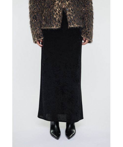 MOUSSY(マウジー)の「VELVET マーメイドスカート(スカート・レディース・アイボリー/ブラック・FREE)」の2枚目の写真