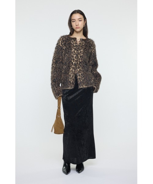 MOUSSY(マウジー)の「VELVET マーメイドスカート(スカート・レディース・アイボリー/ブラック・FREE)」の4枚目の写真