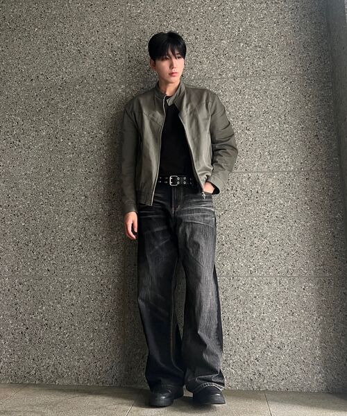 DNSR（ディーエヌエスアール）の「ツーフェイスワイドデニムパンツブラック（デニムパンツ・メンズ・その他・LARGE/X-LARGE/SMALL/MEDIUM）」の3枚目の写真