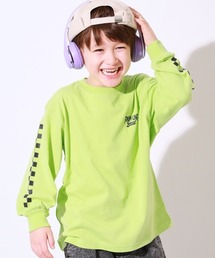 devirock（デビロック）の「綿100% デビラボ BIGシルエット プリント袖リブ 長袖Tシャツ（Tシャツ/カットソー）」