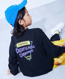 devirock（デビロック）の「綿100% デビラボ BIGシルエット プリント袖リブ 長袖Tシャツ（Tシャツ/カットソー）」