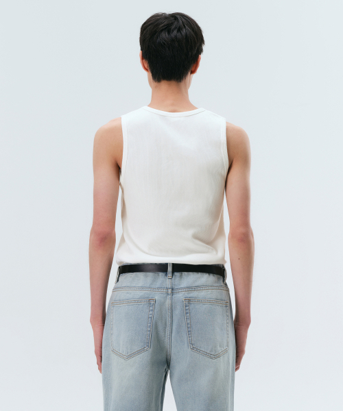 MUSINSA STANDARD（ムシンサスタンダード）の「ピグメントタンクトップ [オフホワイト]（Tシャツ/カットソー・メンズ・その他・SMALL/LARGE/XXX-LARGE/MEDIUM/X-LARGE/XX-LARGE）」の4枚目の写真