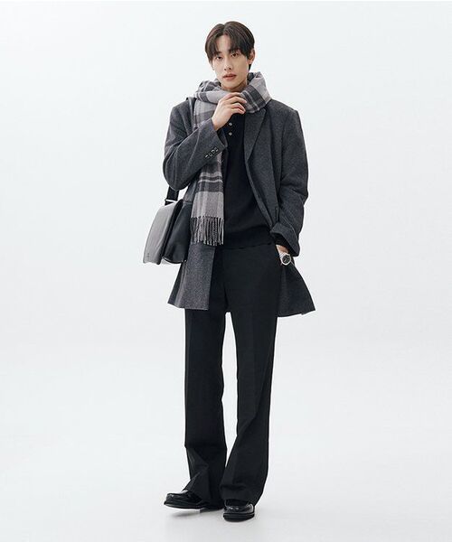 MUSINSA STANDARD（ムシンサスタンダード）の「フレアヒドゥンバンディングスラックス[ブラック]（スラックス・メンズ・その他・26/29/30/31/32/33/34/36/38/40/42/27/28）」の16枚目の写真
