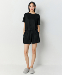 MUSINSA STANDARD WOMAN（ムシンサスタンダードウーマン）の「Women's Modal Half Loungewear Set [Black]（ルームウェア/パジャマ）」