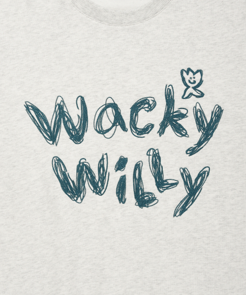 Wacky WiLLy(ワッキーウィリー)の「タイポ刺繍裏起毛スウェットライトグレー(スウェット・レディース・その他・SMALL/MEDIUM/LARGE/X-LARGE)」の5枚目の写真