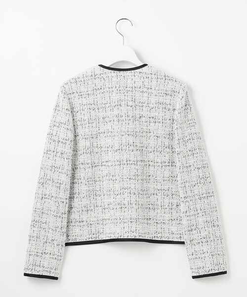 ANY SIS（エニィスィス）の「ネップツイード ジャケット（ノーカラージャケット・レディース・ネイビー系・MEDIUM）」の10枚目の写真