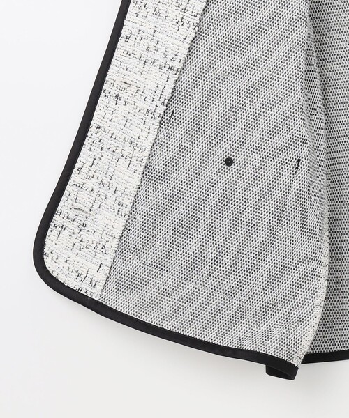 ANY SIS（エニィスィス）の「ネップツイード ジャケット（ノーカラージャケット・レディース・ネイビー系・MEDIUM）」の16枚目の写真