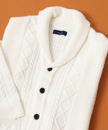 FUNALIVE | アランケーブル柄ショールニットカーディガン(カーディガン/ボレロ)