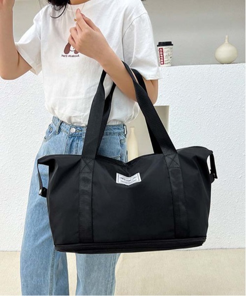 BACKYARD FAMILY（バックヤードファミリー）の「ボストンバック サブバッグ pmybostonbag23（ボストンバッグ・レディース・ライトピンク/ラベンダー/ミント/ピンク/ライトグレー/ダークパープル/ブラック・FREE）」の9枚目の写真