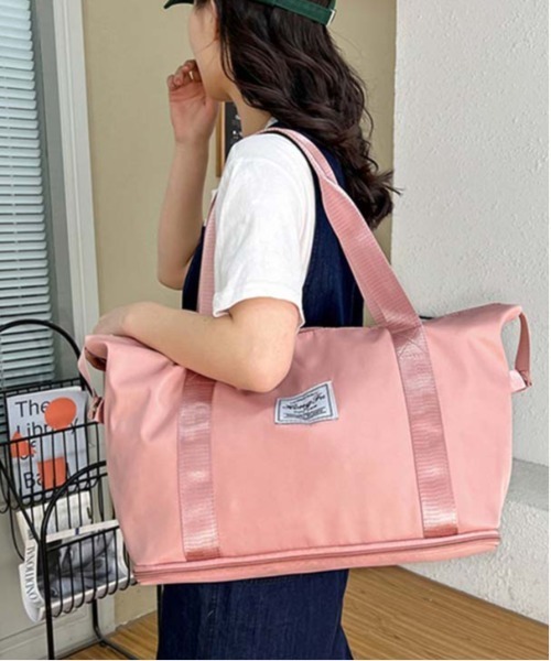 BACKYARD FAMILY（バックヤードファミリー）の「ボストンバック サブバッグ pmybostonbag23（ボストンバッグ・レディース・ライトピンク/ラベンダー/ミント/ピンク/ライトグレー/ダークパープル/ブラック・FREE）」の10枚目の写真
