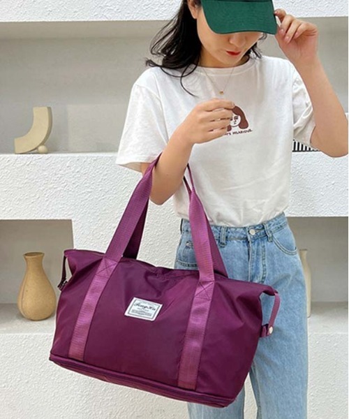 BACKYARD FAMILY（バックヤードファミリー）の「ボストンバック サブバッグ pmybostonbag23（ボストンバッグ・レディース・ライトピンク/ラベンダー/ミント/ピンク/ライトグレー/ダークパープル/ブラック・FREE）」の13枚目の写真