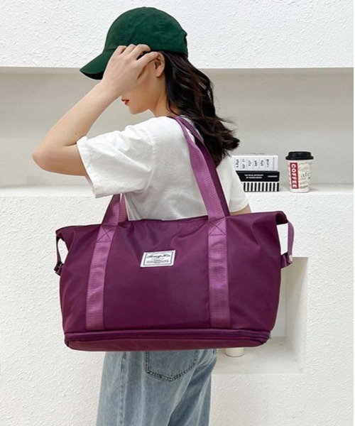BACKYARD FAMILY（バックヤードファミリー）の「ボストンバック サブバッグ pmybostonbag23（ボストンバッグ・レディース・ライトピンク/ラベンダー/ミント/ピンク/ライトグレー/ダークパープル/ブラック・FREE）」の14枚目の写真
