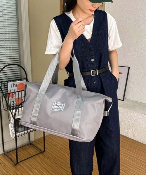 BACKYARD FAMILY（バックヤードファミリー）の「ボストンバック サブバッグ pmybostonbag23（ボストンバッグ・レディース・ライトピンク/ラベンダー/ミント/ピンク/ライトグレー/ダークパープル/ブラック・FREE）」の15枚目の写真