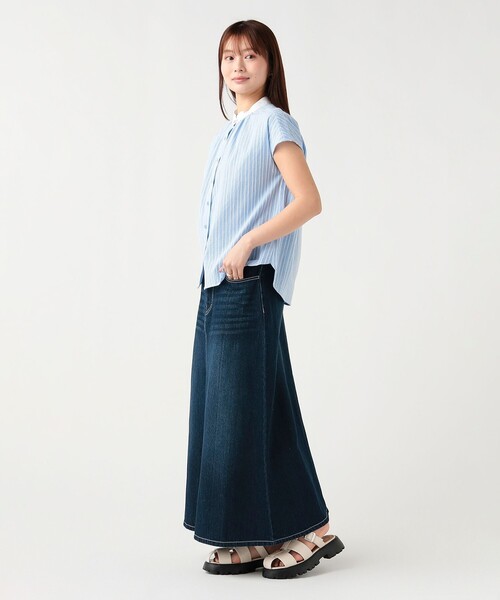 BEAMS HEART(ビームスハート)の「スリットデニム ナロー スカート(スカート・レディース・インディゴブルー/ブルー系その他4・MEDIUM/SMALL)」の8枚目の写真