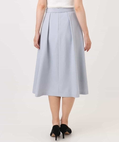 OFUON le MK（オフオンルエムケー）の「タックフレアースカート/洗える（スカート・レディース・ブラック/ライトブルー・36/38/40）」の12枚目の写真