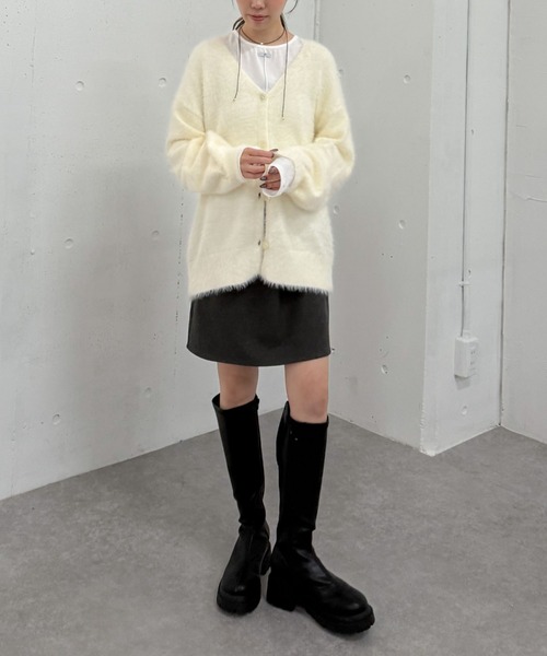 archives（アルシーヴ）の「シアー天竺クルーネック　ＴＯＰＳ（Tシャツ/カットソー・レディース・ブラック/グレー/ホワイト/ブラウン・MEDIUM）」の16枚目の写真