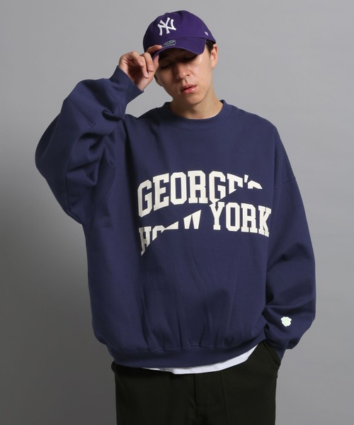 GEORGE'S（ジョージズ）の「アソートスラッシュプルオーバー（スウェット・メンズ・ネイビー/モカ/ブルー・MEDIUM/LARGE）」の8枚目の写真