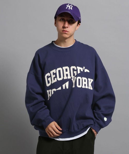 GEORGE'S（ジョージズ）の「アソートスラッシュプルオーバー（スウェット・メンズ・ネイビー/モカ/ブルー・MEDIUM/LARGE）」の10枚目の写真