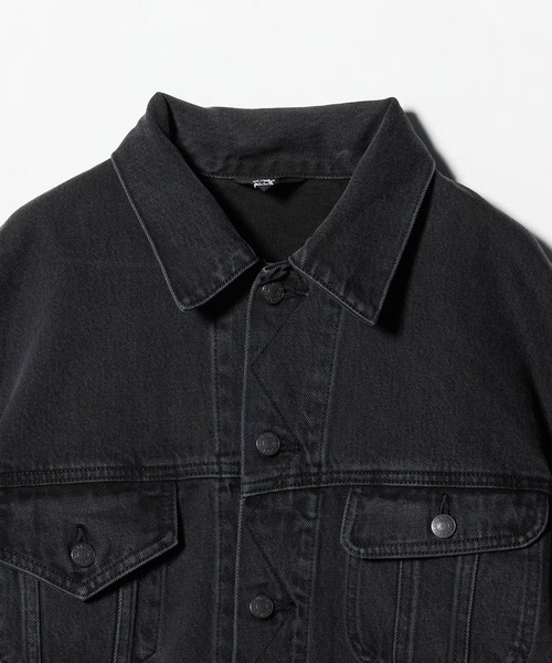 WESTOVERALLS（ウエストオーバーオールズ）の「【WESTOVERALLS】BIC DENIM JKT（デニムジャケット・メンズ・ブラック・M/L/XL）」の3枚目の写真