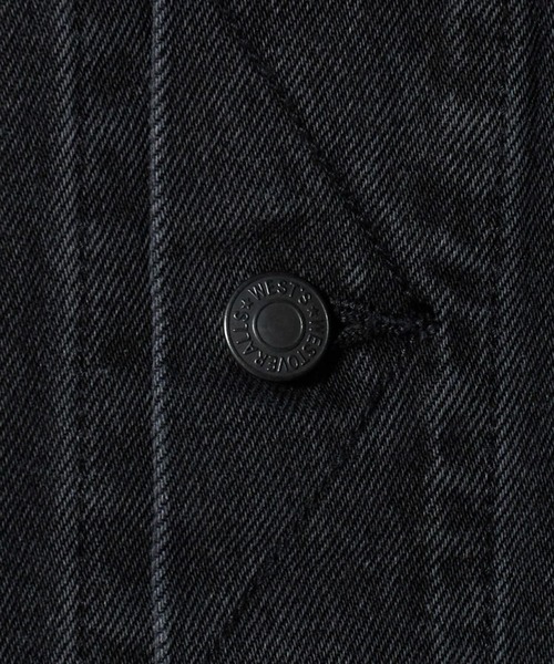 WESTOVERALLS（ウエストオーバーオールズ）の「【WESTOVERALLS】BIC DENIM JKT（デニムジャケット・メンズ・ブラック・M/L/XL）」の9枚目の写真