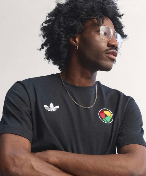 ボブマーリー adidas Bob Marley ORIGINALS T-Shirt ブラック（アディダス ボブ