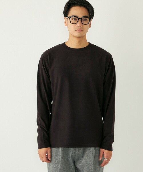 SHIPS Colors(シップス カラーズ)の「SHIPS Colors:〈吸水速乾〉スムース 微起毛 クルーネック ロンT(Tシャツ/カットソー・メンズ・ブラック/オフホワイト/グレー・MEDIUM/LARGE/X-LARGE)」の21枚目の写真