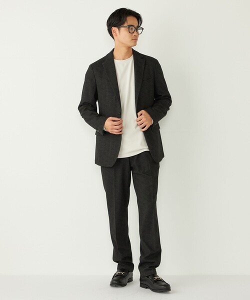 SHIPS Colors(シップス カラーズ)の「SHIPS Colors:〈吸水速乾〉スムース 微起毛 クルーネック ロンT(Tシャツ/カットソー・メンズ・ブラック/オフホワイト/グレー・MEDIUM/LARGE/X-LARGE)」の5枚目の写真