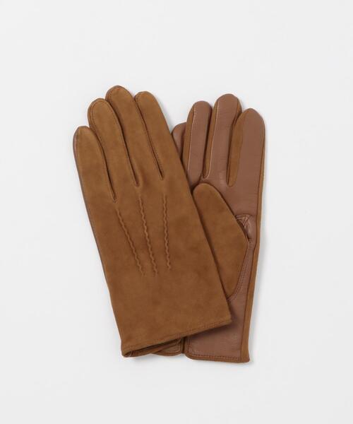 Gloves（グローブス）の「GLOVES　TOUCH SUEDE/LAMBSKIN（手袋・メンズ・ブラウン/ブラック・8.5）」の6枚目の写真