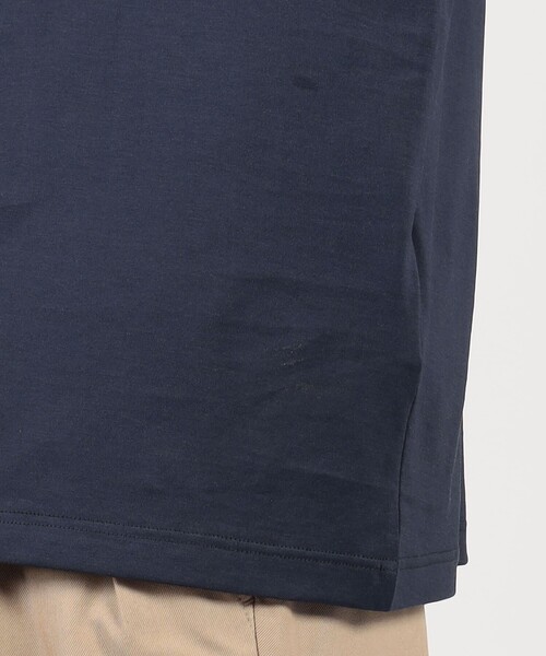 SUNSPEL(サンスペル)の「SUNSPEL MTSH0197 コットンタートルネック ロングスリーブTシャツ(Tシャツ/カットソー・メンズ・ネイビー/ホワイト・L/M/S)」の6枚目の写真