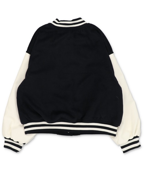 SPINNS(スピンズ)の「スタジアムジャケット/スタジャン/ベースボールロゴ(スタジャン・レディース・ネイビー/ブラック・ONESIZE)」の17枚目の写真